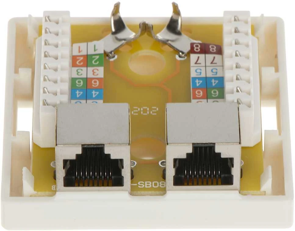 TST GNIAZDO KOŃCOWE RJ45-2G5/6 PODWÓJNE