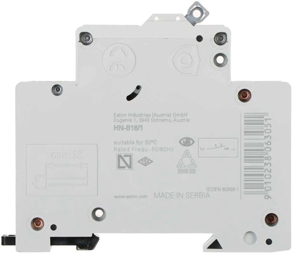 VAROMASIS JUNGIKLIS HN-B16/1 VIENFAZIS 16 A B TIPAS EATON