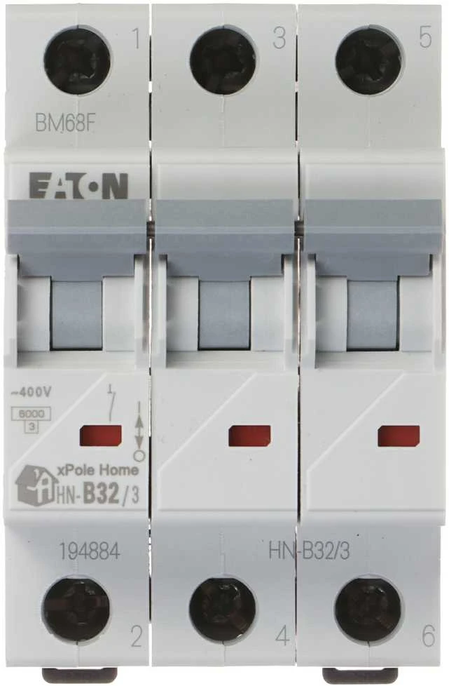 VAROMASIS JUNGIKLIS HN-B32/3 TRIFAZIS 32 A B TIPAS EATON