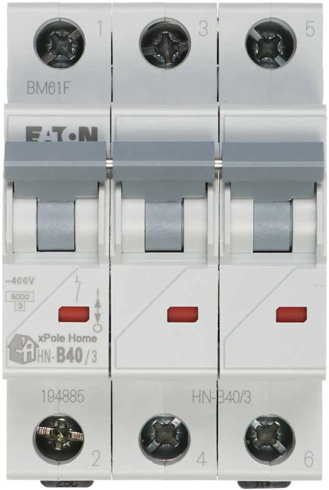 VAROMASIS JUNGIKLIS HN-B40/3 TRIFAZIS 40 A B TIPAS EATON
