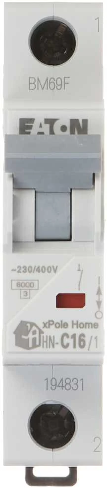 VAROMASIS JUNGIKLIS HN-C16/1 VIENFAZIS 16 A C TIPAS EATON