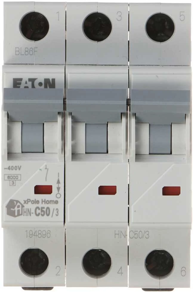 VAROMASIS JUNGIKLIS HN-C50/3 TRIFAZIS 50 A C TIPAS EATON