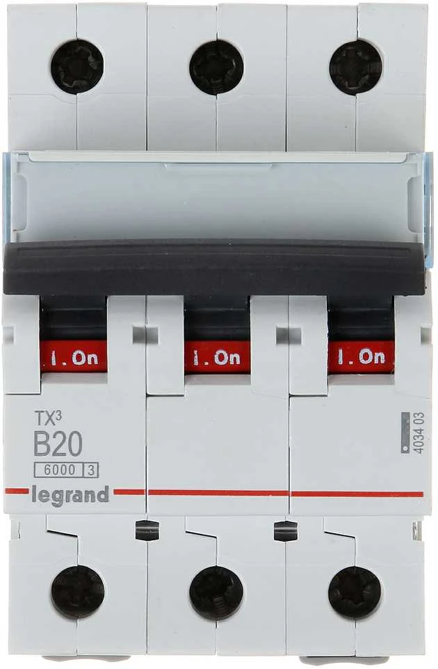 VAROMASIS JUNGIKLIS LE-403403 TRIFAZIS 20 A B TIPAS LEGRAND