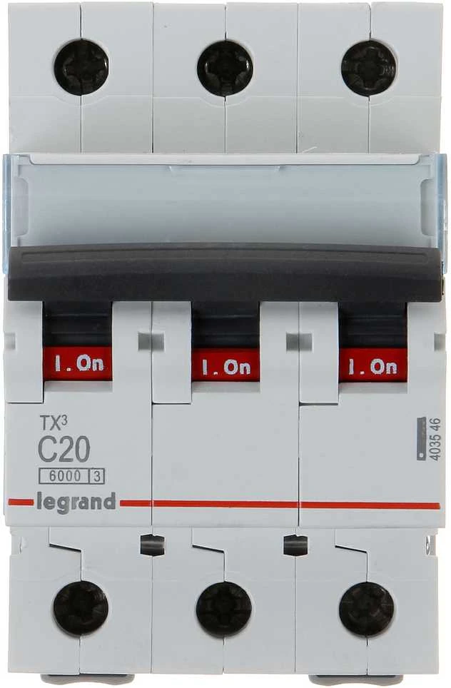 VAROMASIS JUNGIKLIS LE-403546 TRIFAZIS 20 A C TIPAS LEGRAND