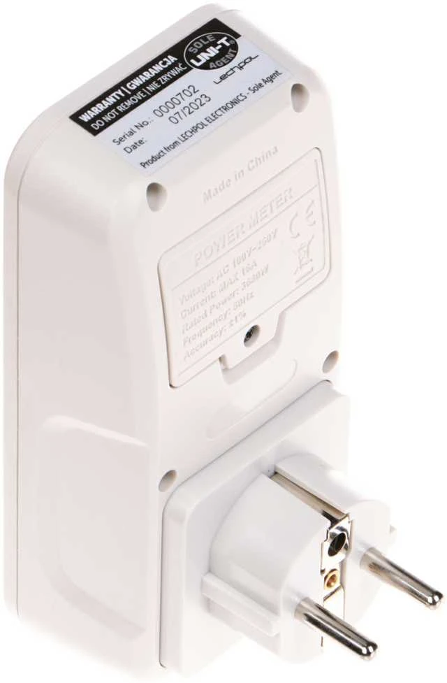 Tinklo lizdas su energijos matuokliu Uni-T UT230B-EU