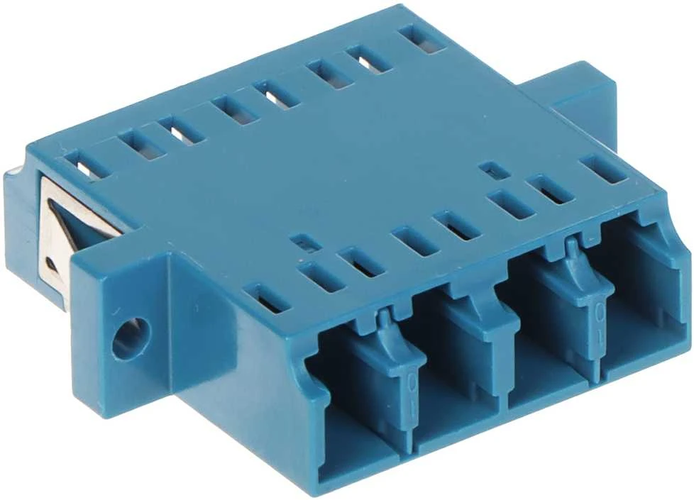 Mėlynas AD-4LC/4LC šviesolaidinis adapteris