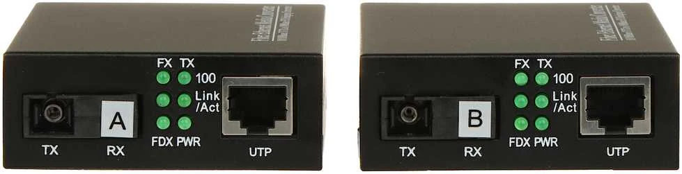 TST VIENAMODIS MEDIJOS KONVERTERIS OM1-SM KOMPLEKTAS TXRX