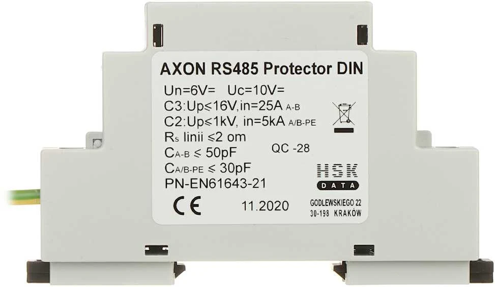 TST viršįtampio ribotuvas AXON-RS485 / DIN SIMMETRINĖ LINIJA RS-485