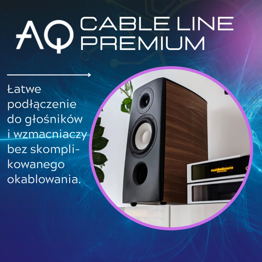 Hi-Fi garsiakalbių kabelių rinkinys dvilaidėms jungtims – AudioQuest SLiP-DB 14/4 Ilgis: 2 x 1,5 m