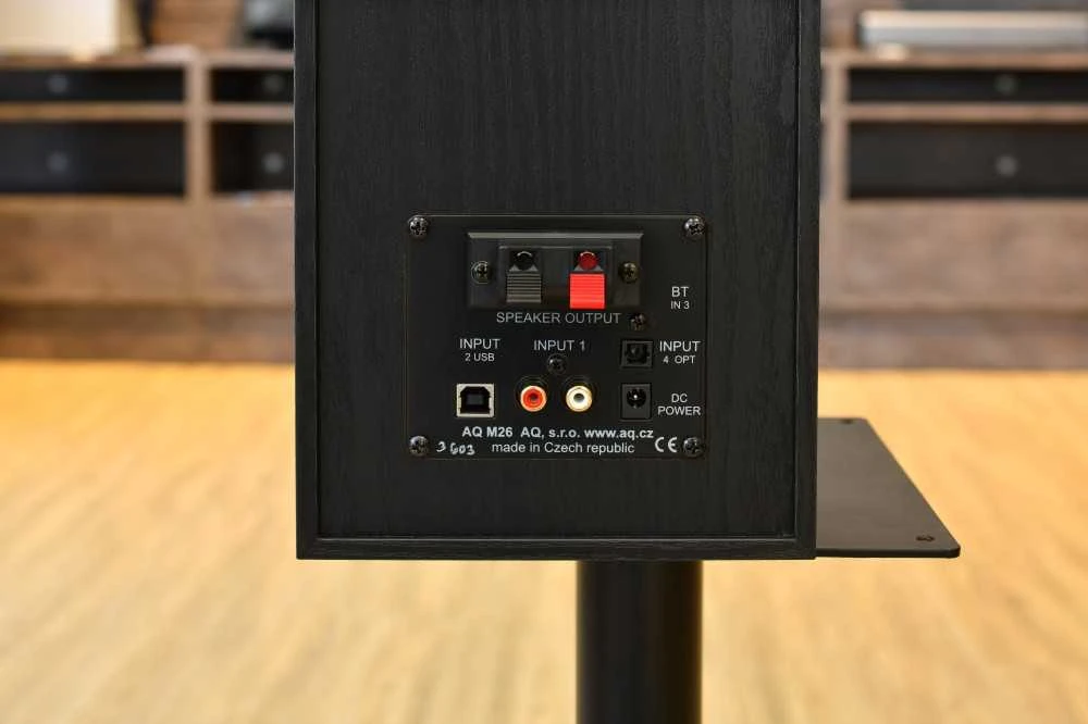 Acoustique Quality M26 Aktyvių garsiakalbių rinkinys su Bluetooth. Dviejų juostų Hi-Fi garsiakalbiai jūsų kompiuteriui, išmaniajam telefonui, iPhone, patefonui ir televizoriui