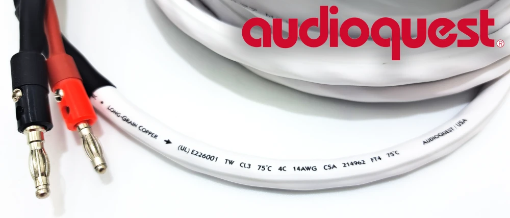 „AudioQuest SLiP-DB 14/4 Hi-Fi“ garsiakalbių kabelių rinkinys – puiki garso kokybė ir tikslumas. ILGIS: 2 x 4,0 m.