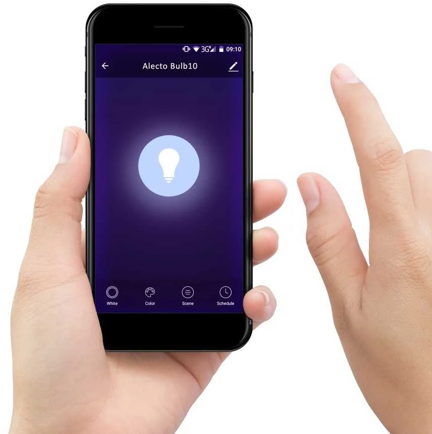 Nezatříděno Alecto SMARTLIGHT30 - išmani LED lemputė su Wi-Fi