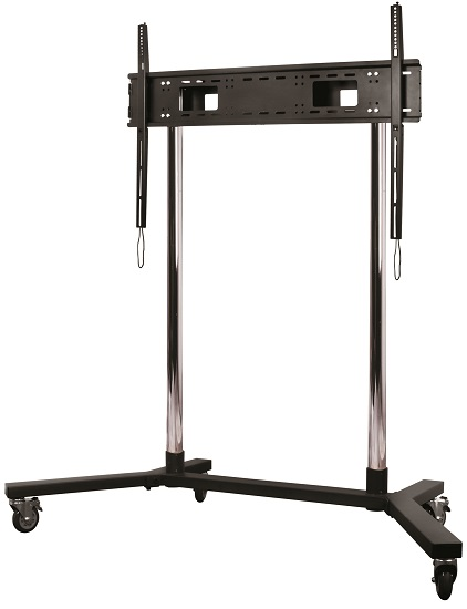 Laikiklis B Tech „Tech“ itin didelis universalus plokščiųjų ekranų vežimėlis / grindų stovas (VESA 1100 x 700) – 1,5 m Ø60 mm stulpai