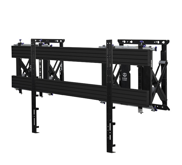 B-TECH AV SOFT-OPEN FULL SERVICE WALL MOUNT FOR XXL DISPLAYS - Juodas