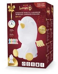 BIGBEN Luminus LED naktinė lempa su belaidžiu Bluetooth garsiakalbiu – Unicorn GOLD LIMITED EDITION