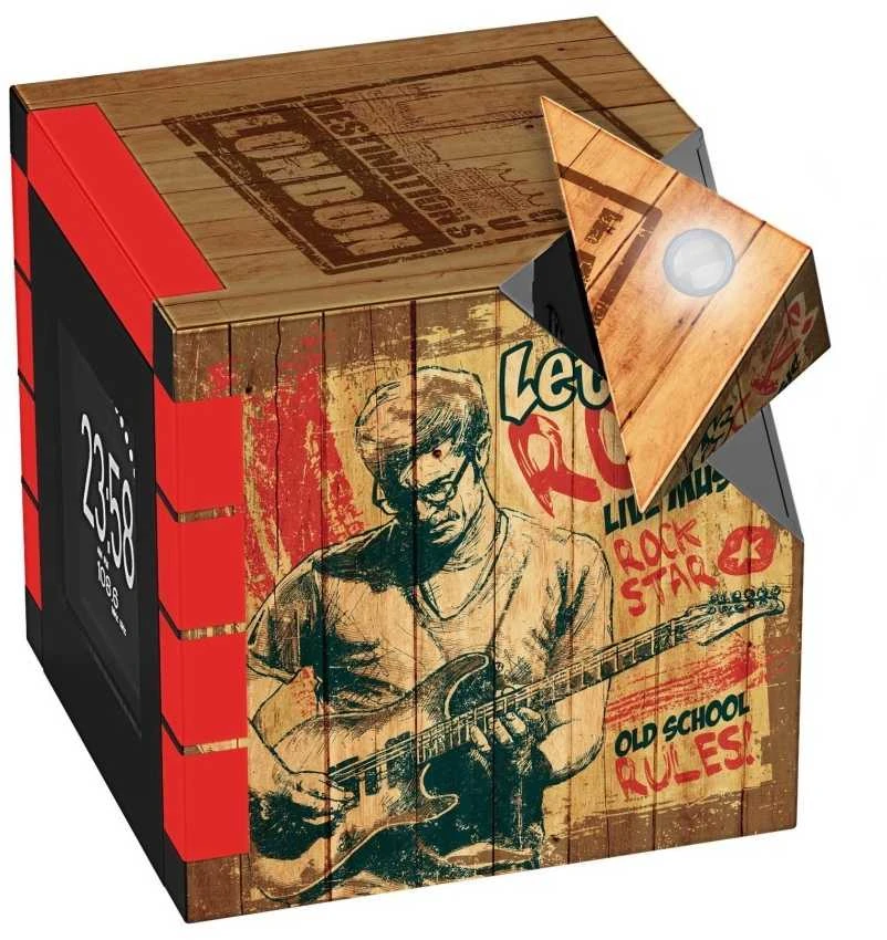 Bigben RR70PROCKWOOD - Radijo žadintuvas su projekcija ir skaitmeniniu FM imtuvu