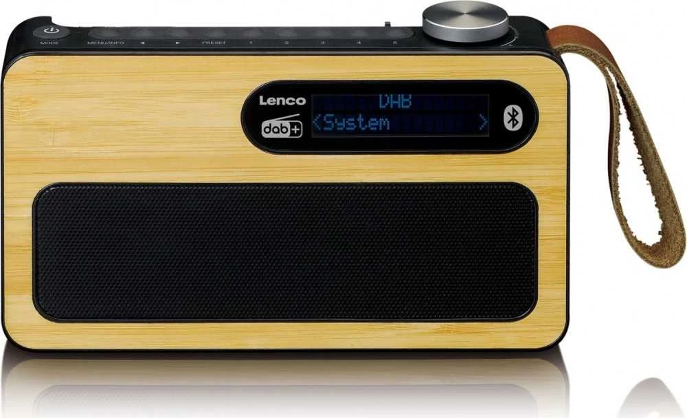 Lenco PDR-040BAMBOOBK DAB+ skaitmeninis radijas Bluetooth / RDS