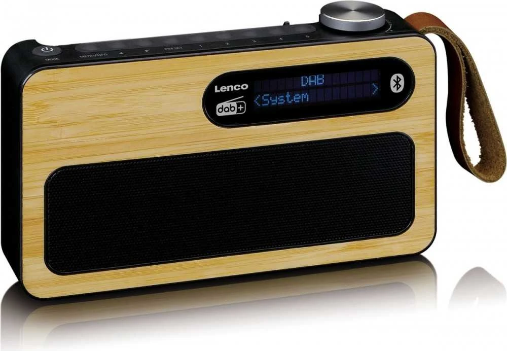 Lenco PDR-040BAMBOOBK DAB+ skaitmeninis radijas Bluetooth / RDS