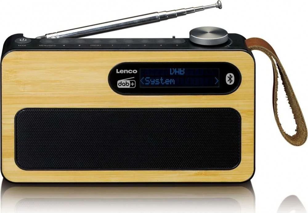 Lenco PDR-040BAMBOOBK DAB+ skaitmeninis radijas Bluetooth / RDS