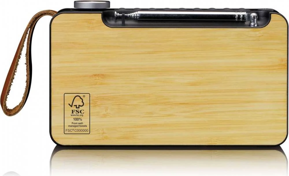 Lenco PDR-040BAMBOOBK DAB+ skaitmeninis radijas Bluetooth / RDS