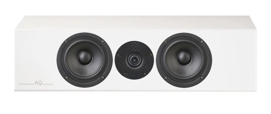 Acoustique Quality PONTOS C 2 juostų 180 W namų kino centrinė kolonėlė / Scan-Speak / labai blizgus baltas lakas aprašymas - Prekės nuotrauka