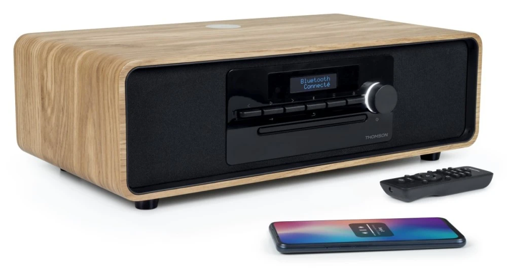 Muzikinis centras Thomson Thomson Mini Tower COZY Bluetooth CD radijas DAB radijas 60W aprašymas - Prekės nuotrauka