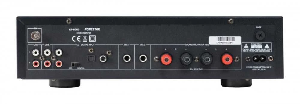 Fonestar AS-6060 galinė audio jungčių panelė