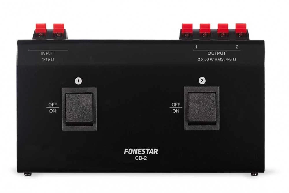 Fonestar CB-2 – skirstytuvas / skirstytuvas su jungikliu 2 poroms stereo garsiakalbių