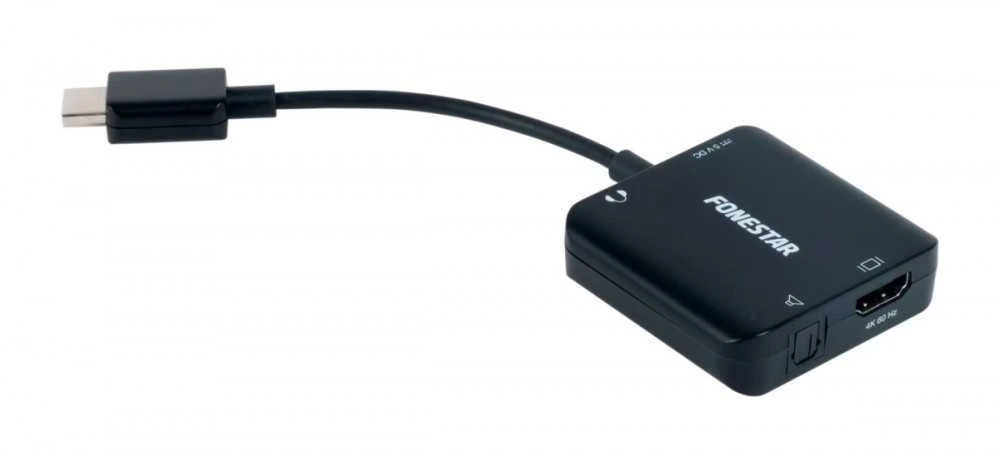 Fonestar FO-442HA - HDMI ištraukiklis + optinis SPDIF/3,5 mm mini lizdas. UHD 4K