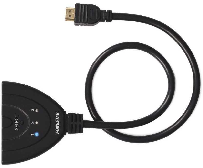 Fonestar FO-513 – dvikryptis, automatinis HDMI jungiklis 3 x 1 (3 įėjimai x 1 išvestis)