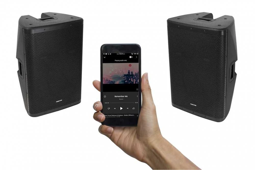 Peak „Fonestar FORCE-15DSP“ – aktyvi kolonėlė su DSP plastikiniame korpuse, dažyta tekstūruotais dažais. 1000 W maksimali galia, 700 W maksimali galia, 350 W RMS esant 8 Ω, 1 x 15 colių žemų dažnių garsiakalbis, 1 x 1 colio aukštų dažnių garsiakalbis, 40–20 kHz, 126 dB SPL, 35 mm pagrindas, 455 x 695 x 390 mm, 25,5kg. Galimybė naudoti 2 kolonėles kaip stereo sistemą (TWS – tikras belaidis stereo). „Bluetooth 5.0“.