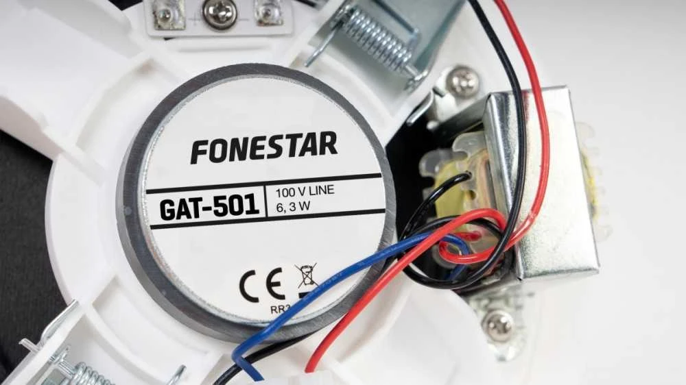 Kompiuterio kolonėlės Fonestar GAT-501 - głośnik apvalus Montuojama 100 V, 5'', balta