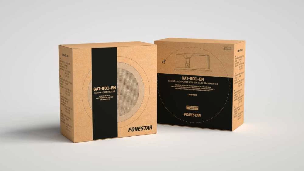 Fonestar GAT-801-EN - Garsiakalbis Montuojama apvalus 100 V, 8'', balta, su obudową ognioodporną