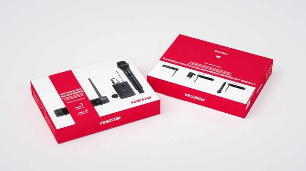 „Fonestar SONAIR-1M“ – nešiojamas belaidis UHF mikrofonas su fiksuotu dažniu
