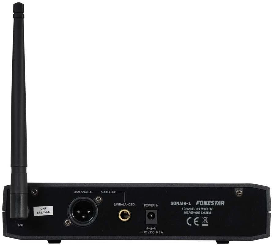 „Fonestar SONAIR-1M“ – nešiojamas belaidis UHF mikrofonas su fiksuotu dažniu