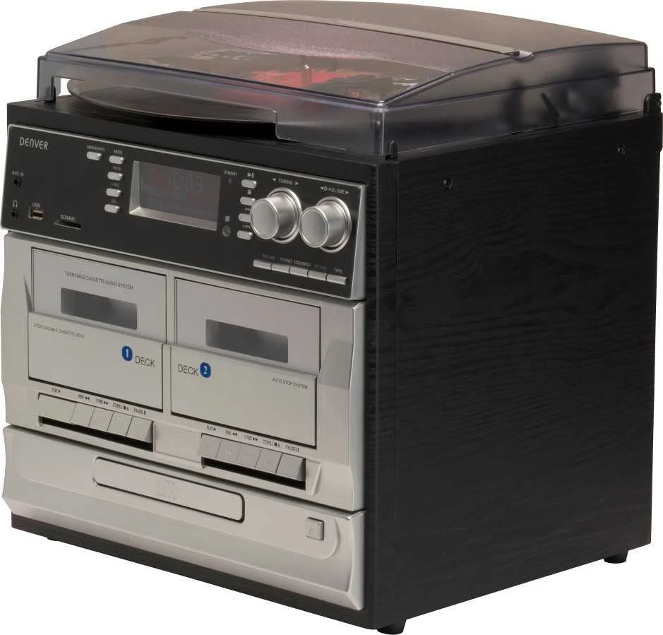 Muzikinis centras Denver MRD-166 mini stereo sistema su patefonu ir DAB+/FM radiju