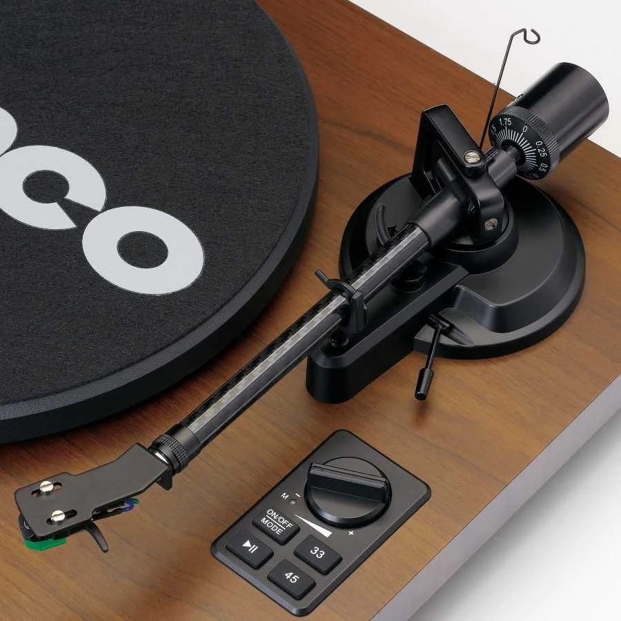 Lenco LS-600WA patefonas (graikinis riešutas) + kolonėlės HiFi komplektas