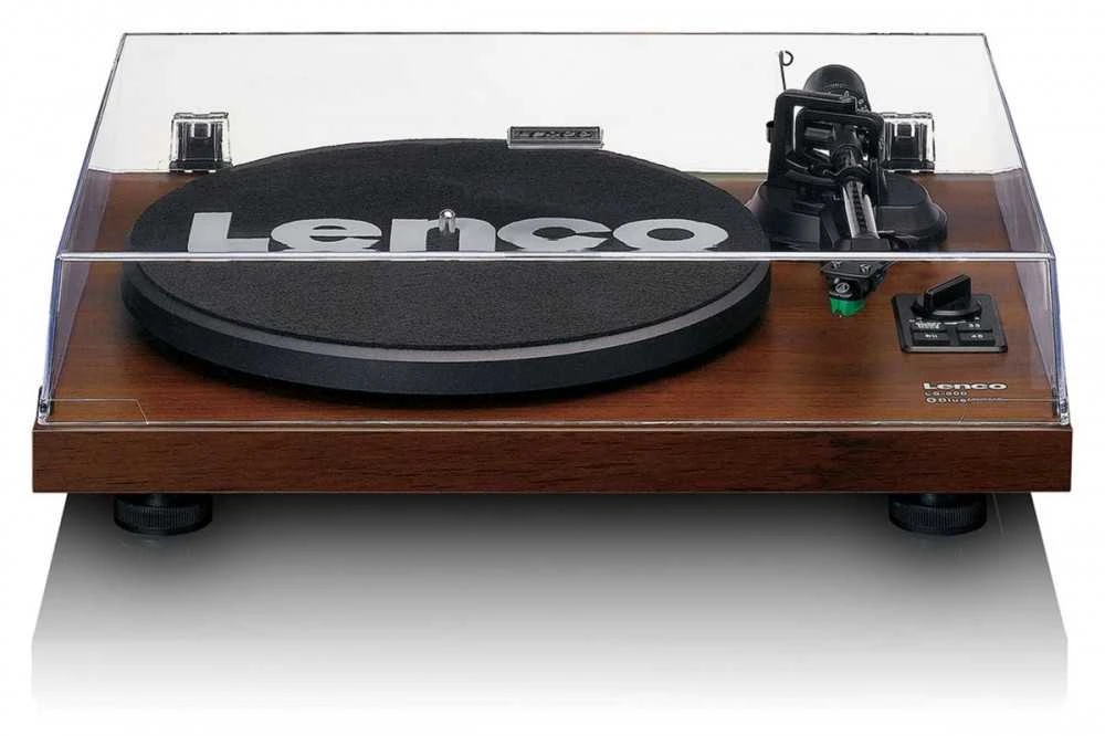 Lenco LS-600WA patefonas (graikinis riešutas) + kolonėlės HiFi komplektas