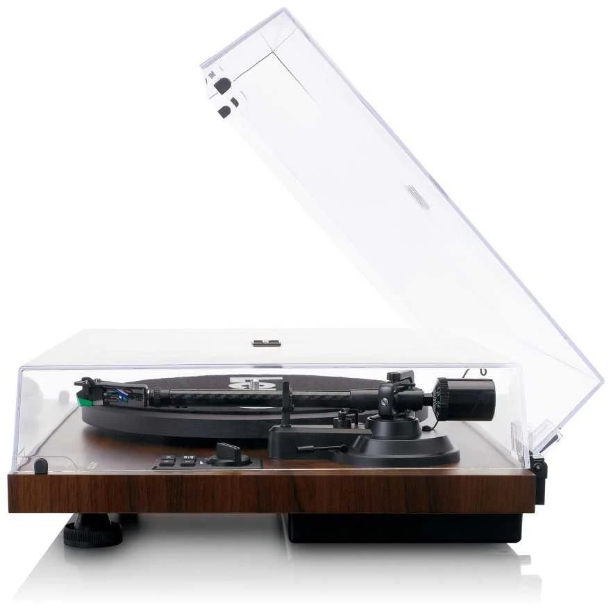 Lenco LS-600WA patefonas (graikinis riešutas) + kolonėlės HiFi komplektas