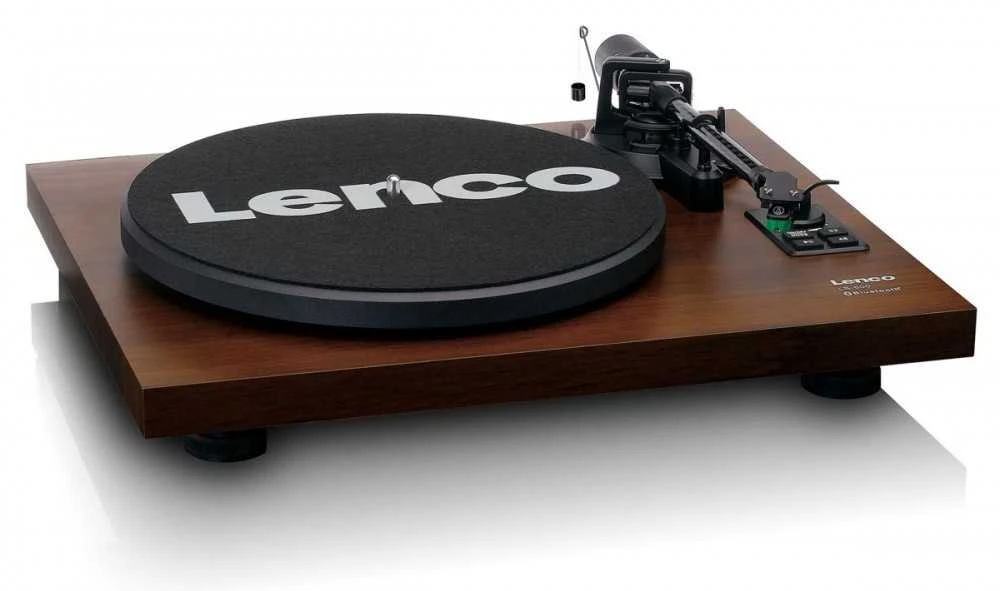 Lenco LS-600WA patefonas (graikinis riešutas) + kolonėlės HiFi komplektas