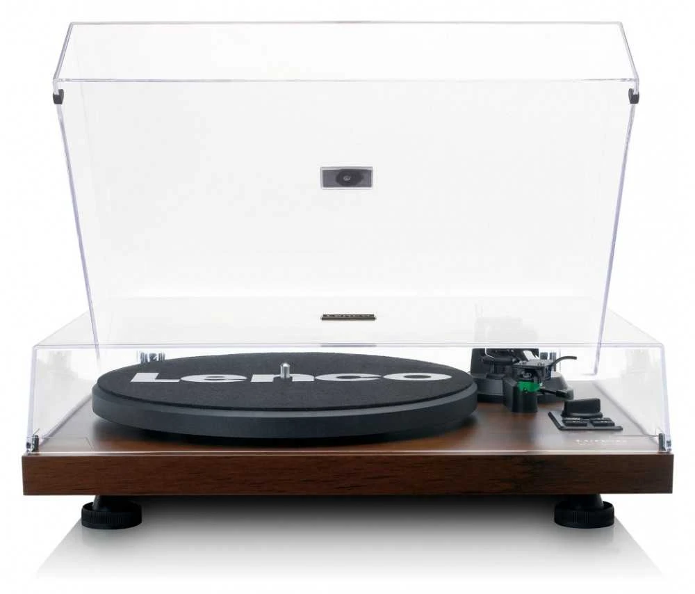 Lenco LS-600WA patefonas (graikinis riešutas) + kolonėlės HiFi komplektas