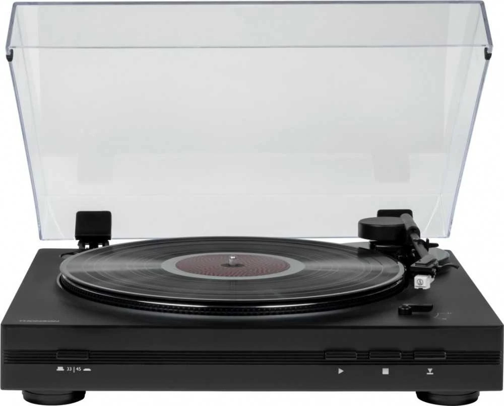Thomson TT350 pilnai automatinis patefonas + Audio-Technica AT3600L kasetė