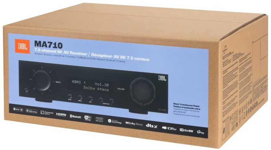 JBL MA710 TINKLAS NAMŲ KINO IMUVAS 7.2 110 W 8K Wi-Fi Bluetooth Dolby Atmos