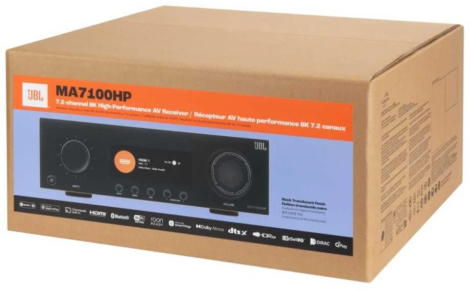 JBL MA7100HP tinklinis namų kino imtuvas 7.2 125 W 8K Wi-Fi Bluetooth Dolby Atmos