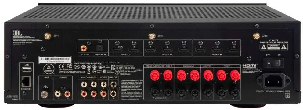 JBL MA7100HP tinklinis namų kino imtuvas 7.2 125 W 8K Wi-Fi Bluetooth Dolby Atmos