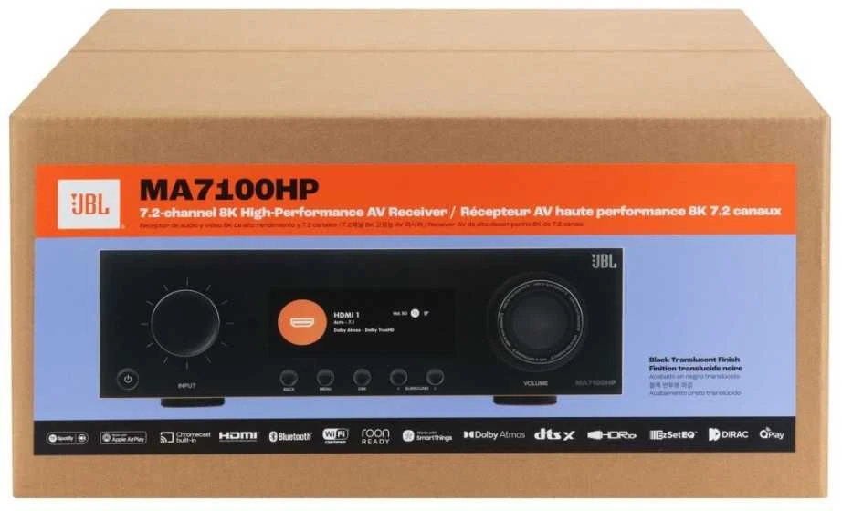 JBL MA7100HP tinklinis namų kino imtuvas 7.2 125 W 8K Wi-Fi Bluetooth Dolby Atmos