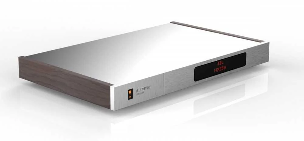 Muzikinis centras CLASSIC JBL MP350 klasikinis tinklo grotuvas DSD MQA sidabrinis + mediniai šonai