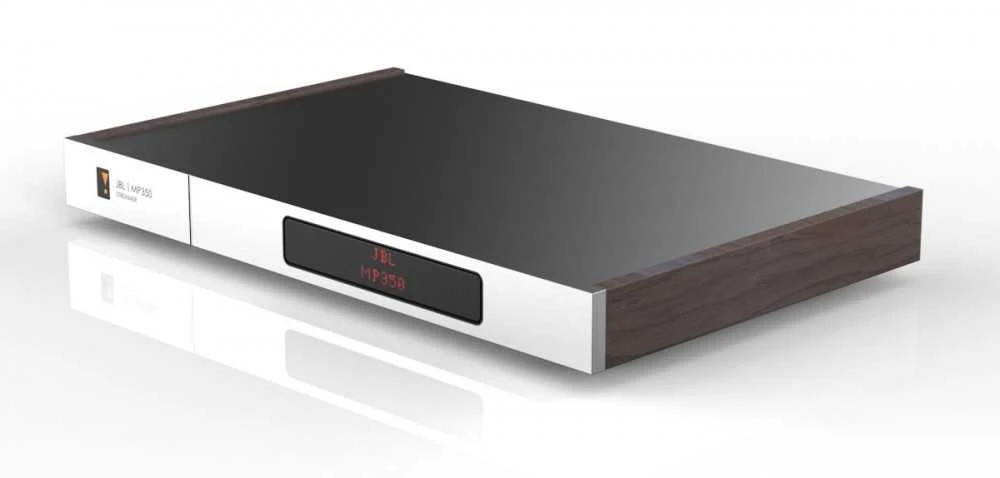 Muzikinis centras CLASSIC JBL MP350 klasikinis tinklo grotuvas DSD MQA sidabrinis + mediniai šonai