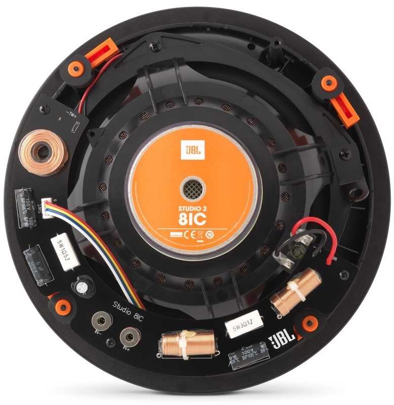JBL STUDIO 2 8IC Dviejų krypčių apvalus 8 colių montuojamas garsiakalbis su galimybe optimizuoti garso kryptį