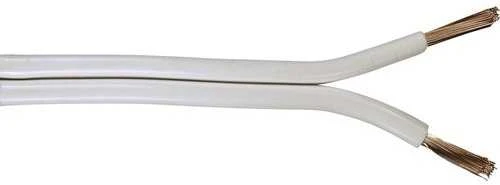 Dviejų gyslų garsiakalbio kabelis. Gryno vario (OFC – Oxygen-Free Copper), 4,0 mm skerspjūvio, ritė, 50 metrų.